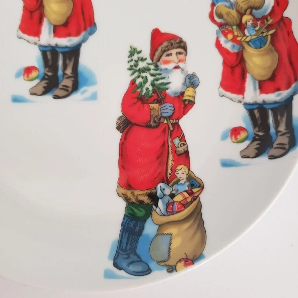 Set Of 4 Vintage Santa Claus 10